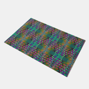 Dotted Orderly Chaos Wallpaper coloured + your ide Doormat