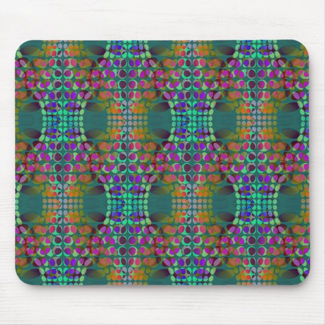 Dotted Orderly Chaos Wallpaper coloured + your ide Mouse Mat (Front)