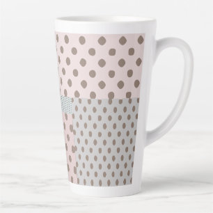 Dotted Pattern Latte Mug