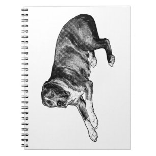 Dotted Reflections – Halftone Dog Notebook