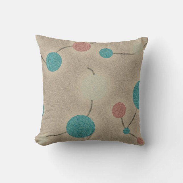 Dotted Retro Universe Grey Cushion (Front)