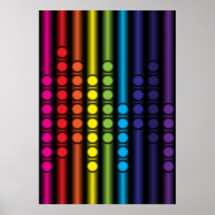 Dotted Spectrum Poster
