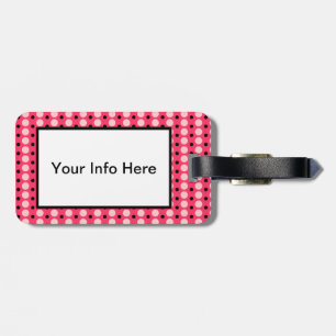 Dotted Stripe Luggage Tag