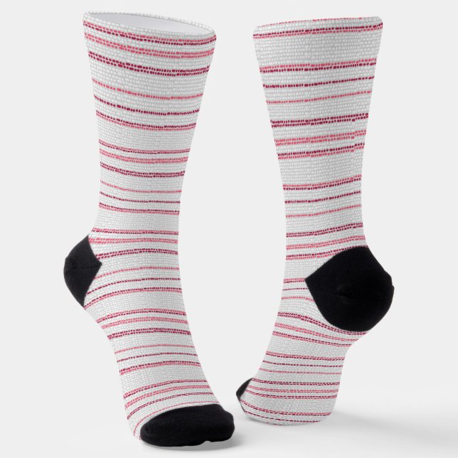 Dotted striped pattern. socks (Angled)