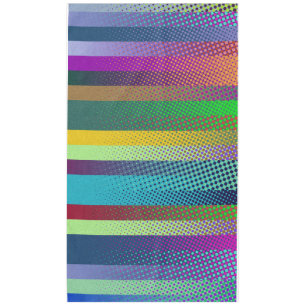 Dotted Stripes Pattern coloured + your ideas Tablecloth