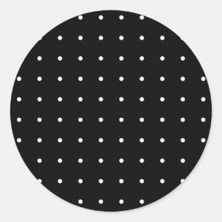 Dotted wedding classic round sticker