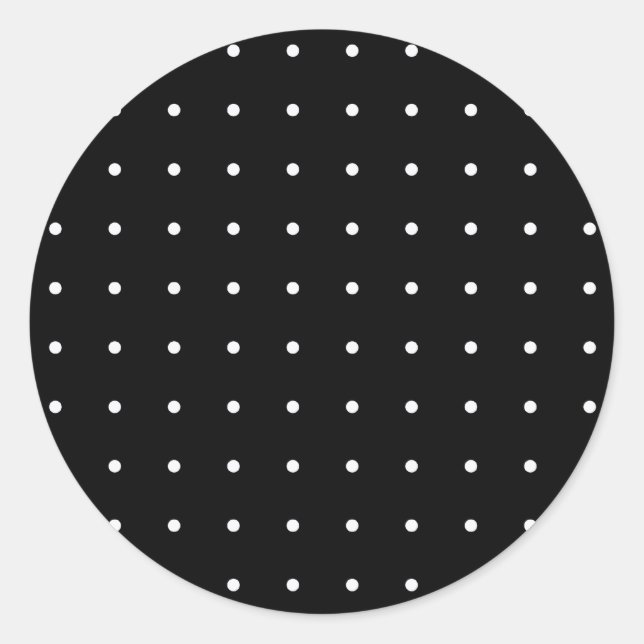 Dotted wedding classic round sticker (Front)