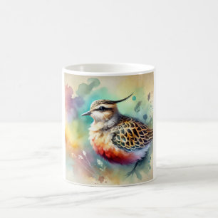 Dotterel Bird 140724AREF112 - Watercolor Coffee Mug