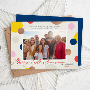 Dottie Merry Christmas Family Photo Holiday Card