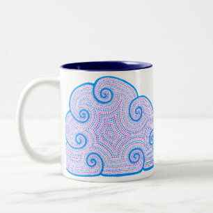 Dotty Clouds Patterned Pencil Pen Cup Holder