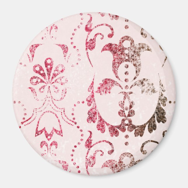 Dotty Damask Magnet (Front)