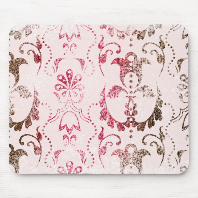 Dotty Damask Mouse Mat (Front)