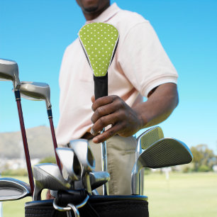 Dotty Delight Green Golf Head Cover
