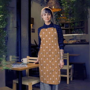 Dotty Delight Orange Apron
