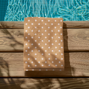 Dotty Delight Orange Beach Towel