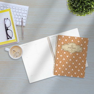 Dotty Delight Orange Planner