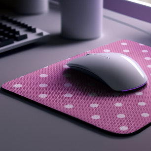 Dotty Delight Pink Mouse Mat