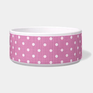 Dotty Delight Pink Pet Bowl