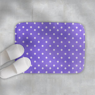 Dotty Delight Purple Bath Mat