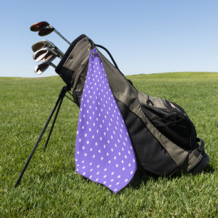 Dotty Delight purple Golf Towel