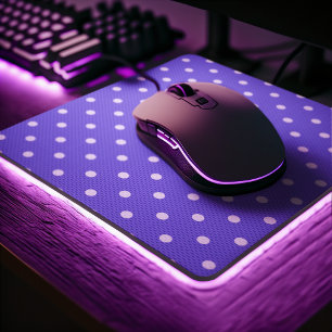Dotty Delight Purple Mouse Mat