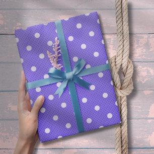 Dotty Delight Purple Wrapping Paper