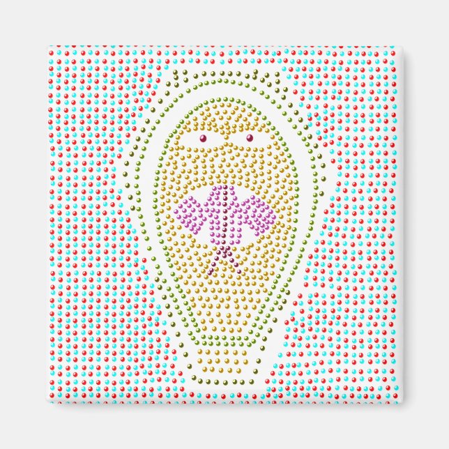 Dotty Egyptian cobra Magnet (Front)