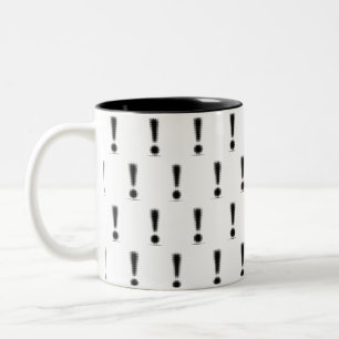 Dotty Exclamation Mark Two-Tone Coffee Mug
