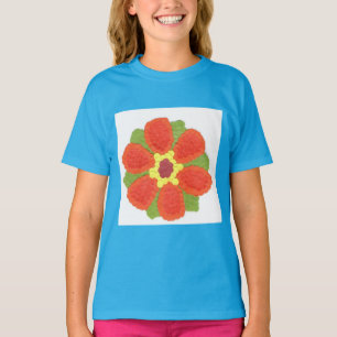Dotty Flower Girls' American Apparel  Raglan T-Shirt