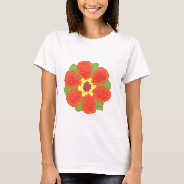 Dotty Flower Women's Next Level Scoop Neck T-Shirt (Front)