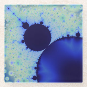 Dotty Mandelbrot Glass Coaster