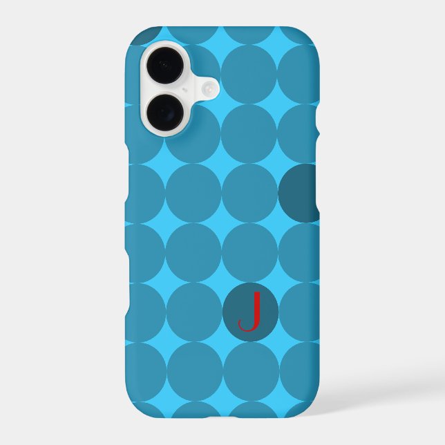 Dotty Monogram In Red And Aqua (Back)