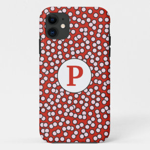Dotty Monogram Pattern iPhone 11 Case