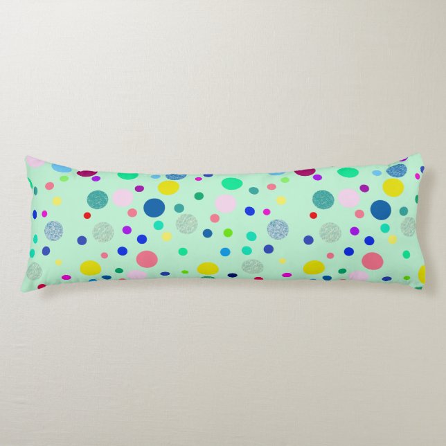 Dotty pattern multicolored cushion (Front)