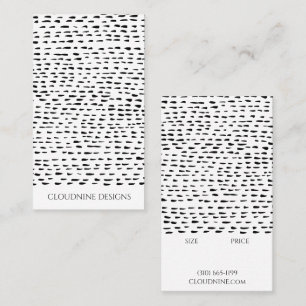 Dotty PRICE SIZE CUSTOM Jewelry Display Hang Tag