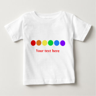 Dotty rainbow - customize baby T-Shirt