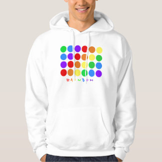 Dotty rainbow hoodie