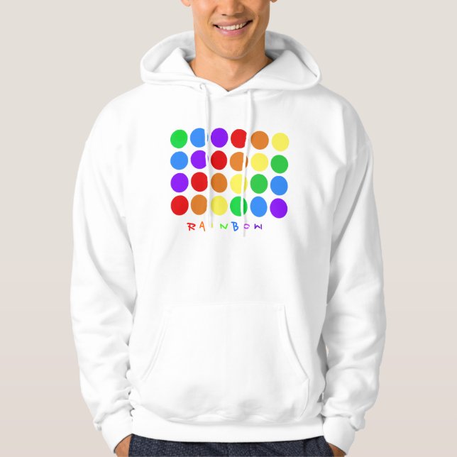 Dotty rainbow hoodie (Front)