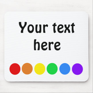 Dotty rainbow mouse mat