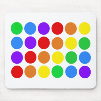 Dotty rainbow mouse mat