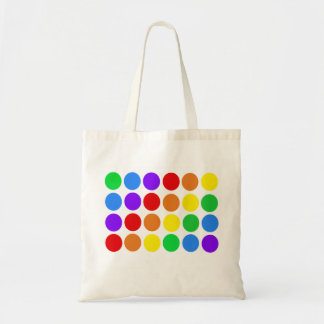 Dotty rainbow tote bag