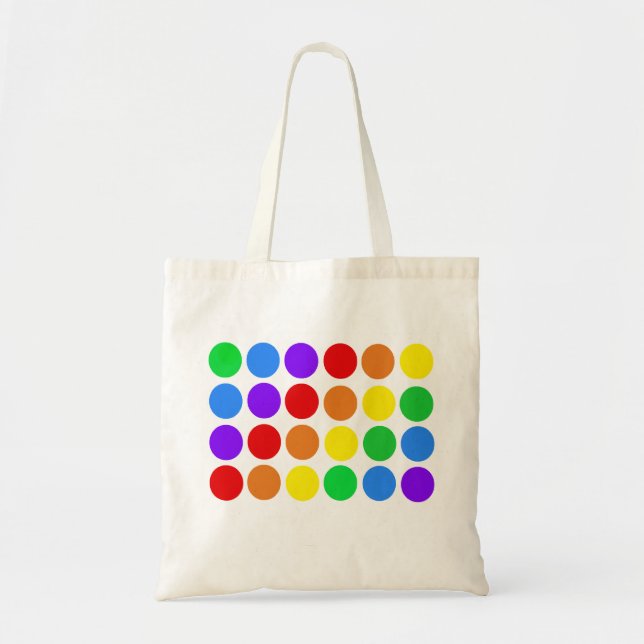 Dotty rainbow tote bag (Front)