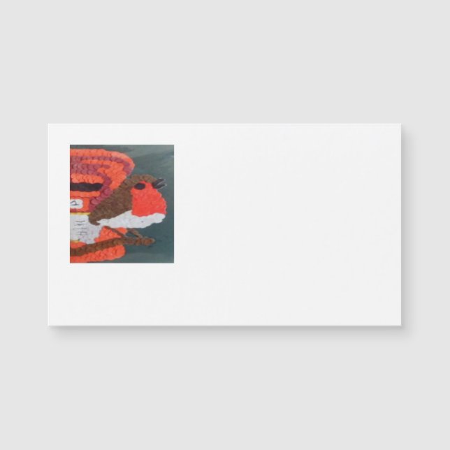 Dotty Robin Magnetic Business Card (Front)