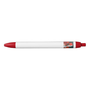 Dotty Robin Red Trim Pen