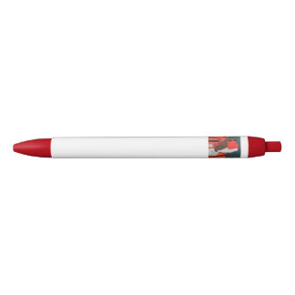 Dotty Robin Red Trim Pen