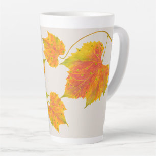 Dotty Spotty Fall on a Large Latte Mug