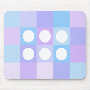 Dotty squares and circles mouse mat