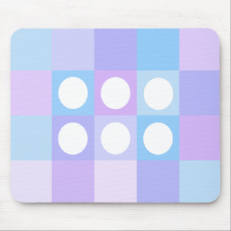 Dotty squares and circles mouse mat