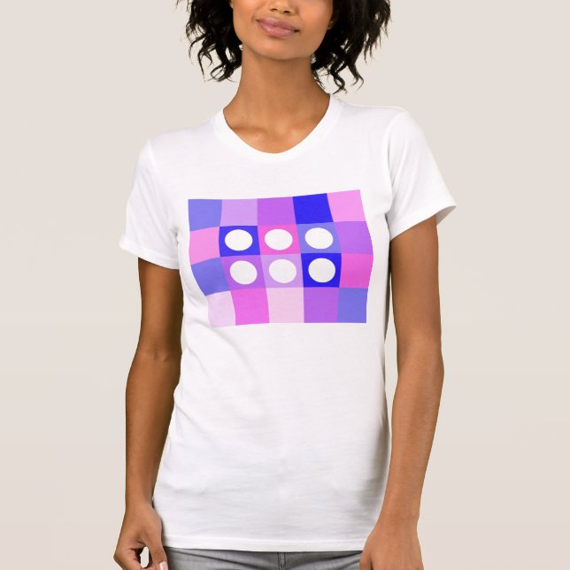 Dotty squares and circles T-Shirt (Front)