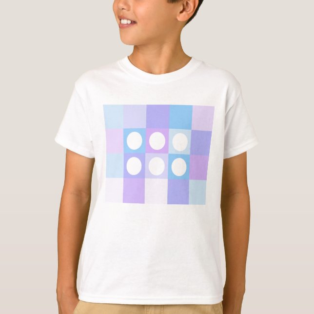 Dotty squares and circles T-Shirt (Front)